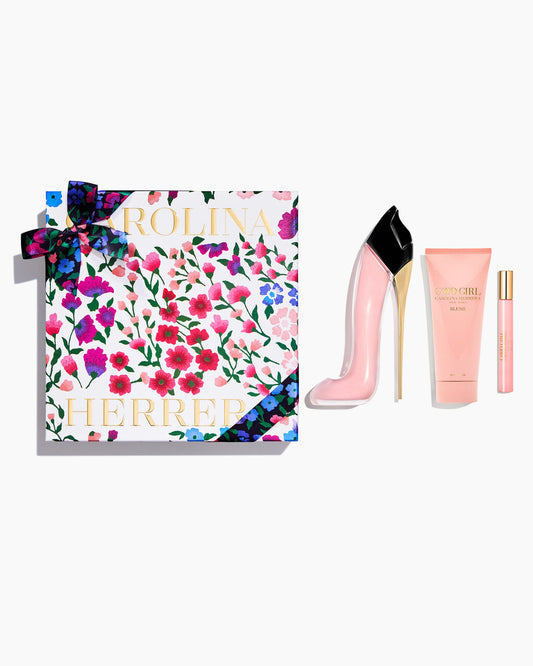 CAROLINA HERRERA GOOD GIRL BLUSH 3 PCS SET: 2.7 EAU DE PARFUM SPRAY + 0.34 EAU DE PARFUM SPRAY + 3.4 BODY LOTION..